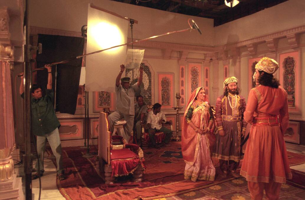 A film shoot in progress at one of the studios in Mumbai. Picture: Shutterstock A film shoot in progress at one of the studios in Mumbai. Picture: Shutterstock
