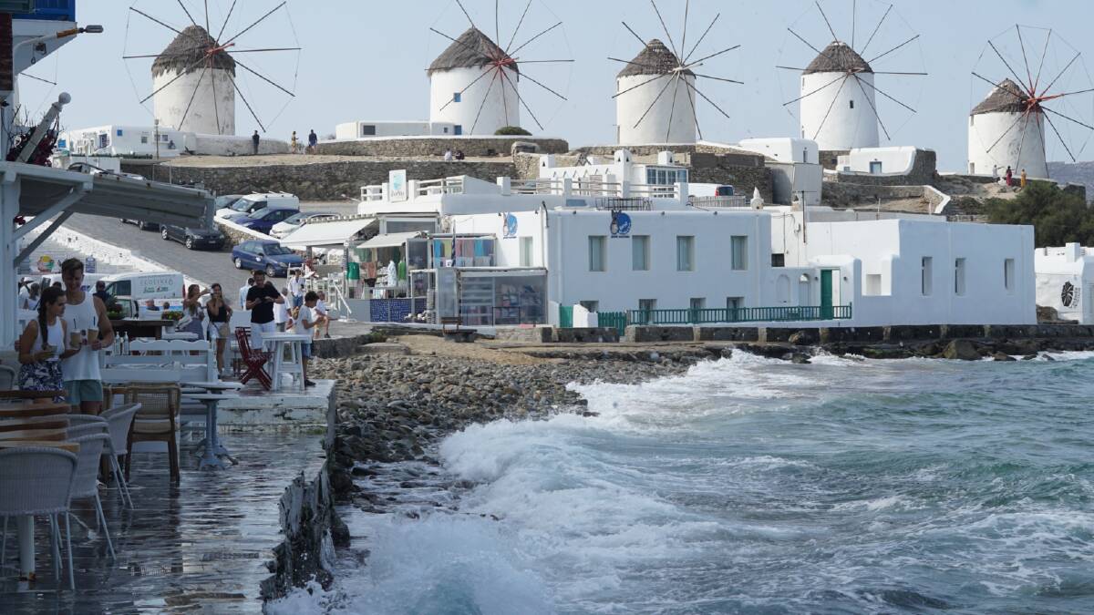 The windmills of Mykonos. Picture: John-Paul Moloney The windmills of Mykonos. Picture: John-Paul Moloney