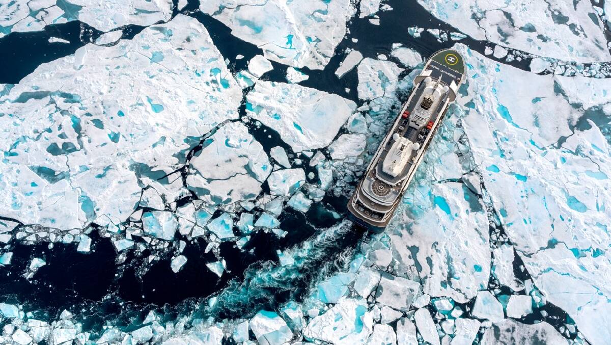One of Ponant's polar expeditions. One of Ponant's polar expeditions.