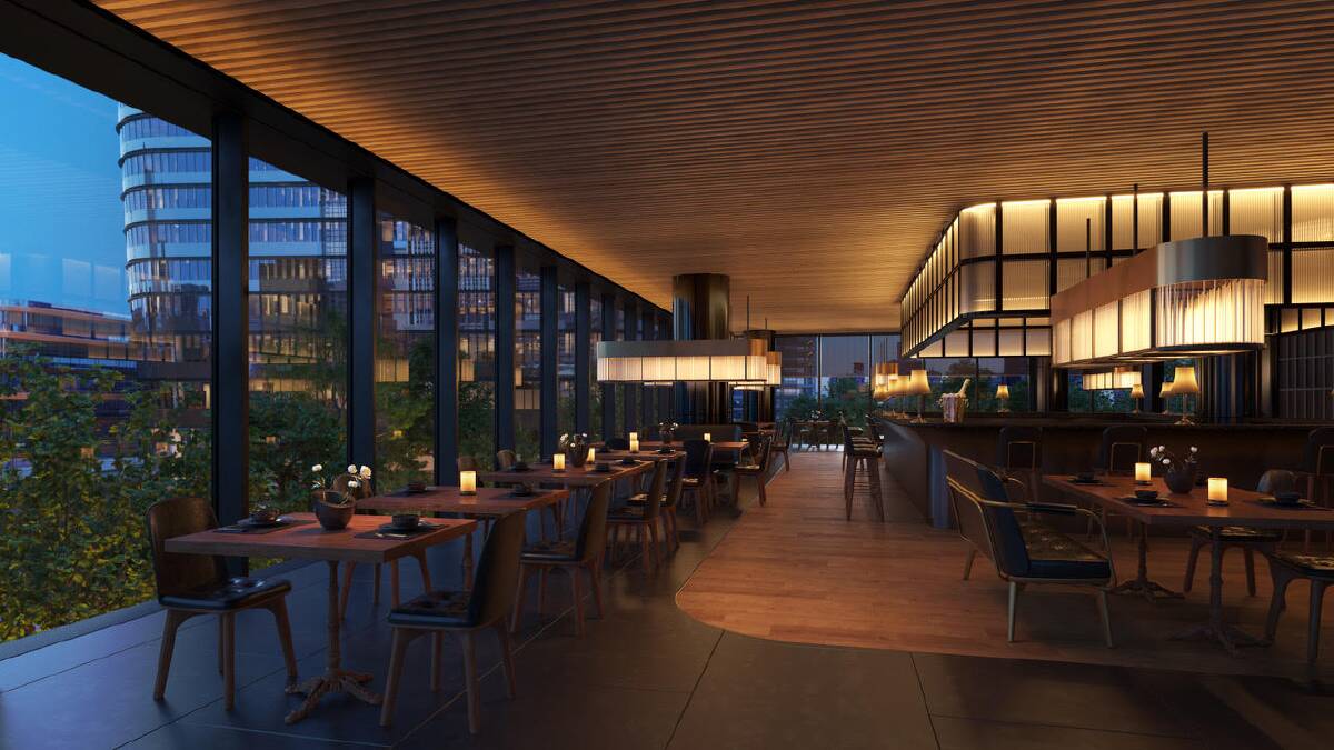 A restaurant at Janu Tokyo.