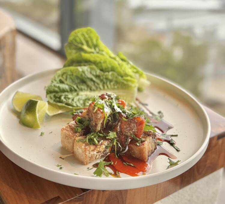Chef Paddy Prenter's delicious pork belly. Picture: Akash Arora 