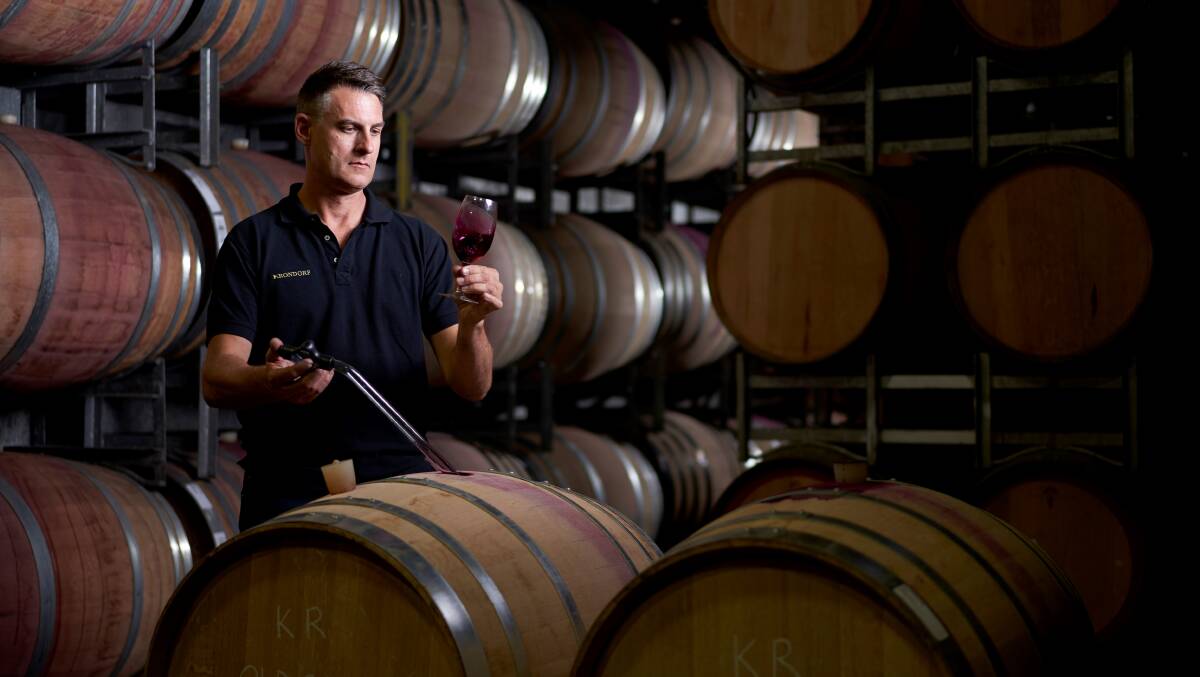 Krondorf winemaker Nick Badrice.
