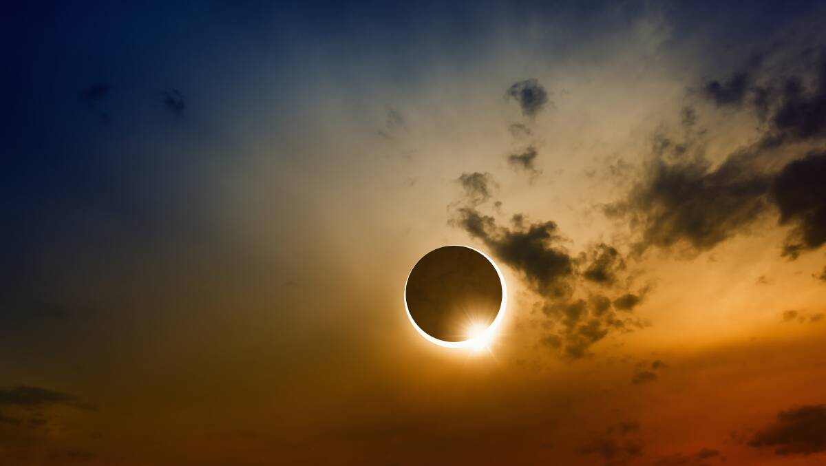 Solar eclipse at sea. Solar eclipse at sea.
