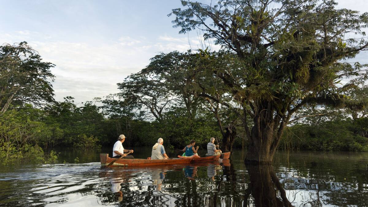 Paddling on the Amazon. Picture by Getty Images