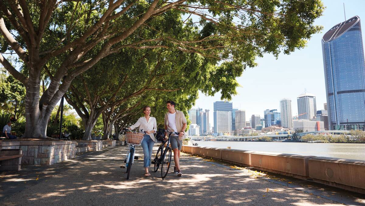 Brisbane's dynamic South Bank. Picture by Tourism and Events Queensland