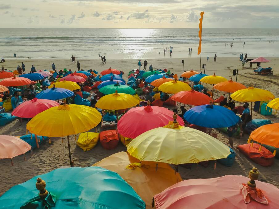 A colourful beach in Seminyak. Picture: Shutterstock