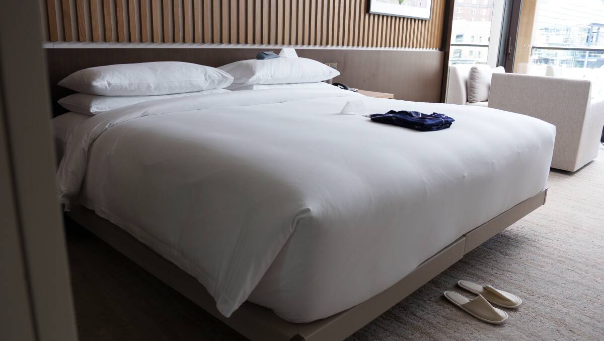 A room at Park Hyatt Sydney. A room at Park Hyatt Sydney.