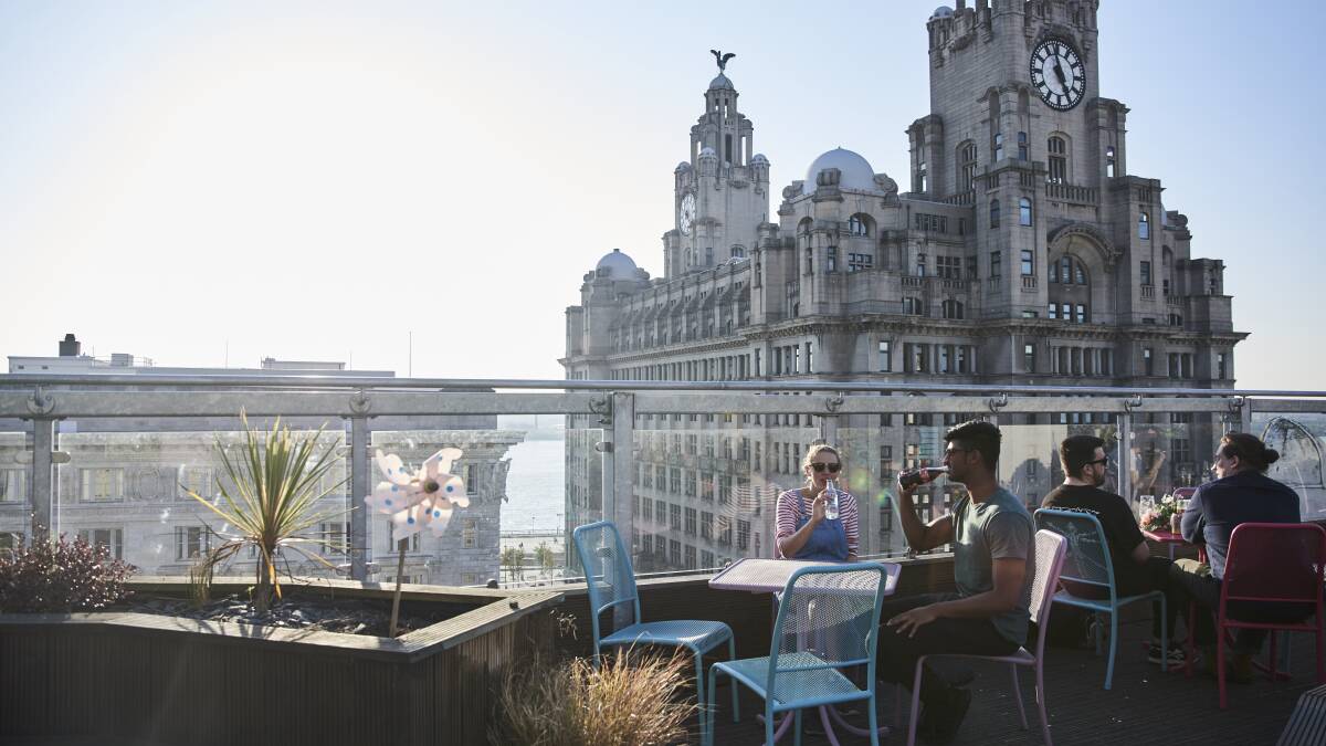 Rooftop terrace restaurant with expansive city views. Picture: VisitBritain Rooftop terrace restaurant with expansive city views. Picture: VisitBritain