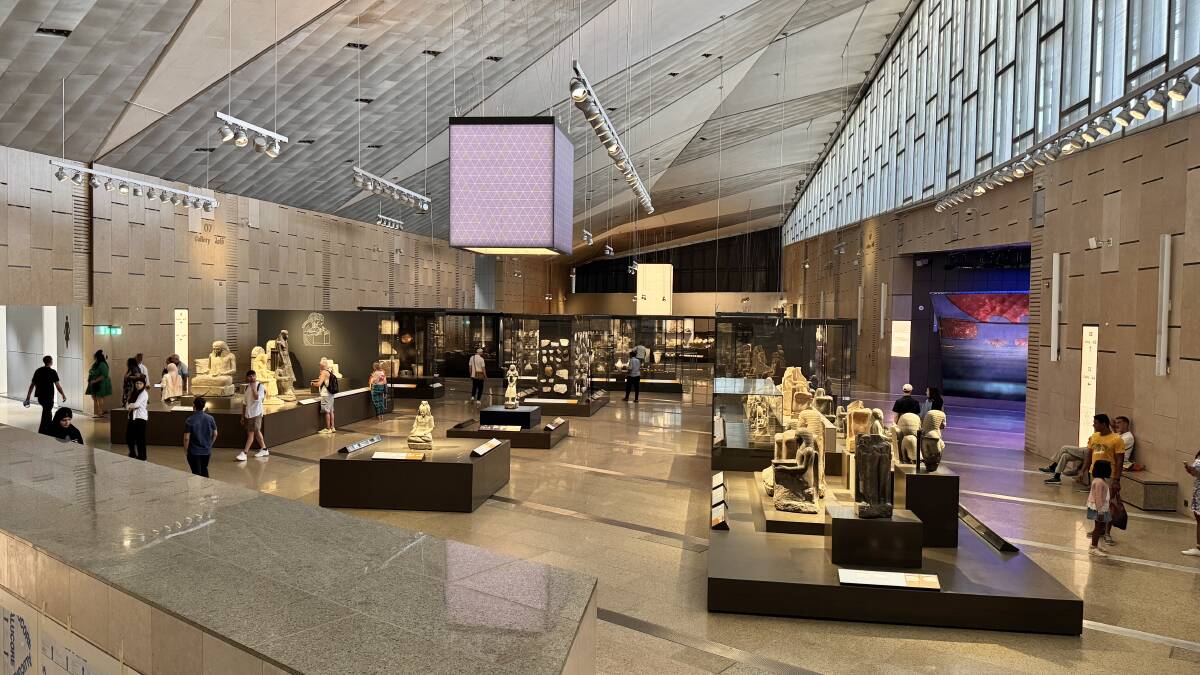Main Galleries at the Grand Egyptian Museum. Picture by Akash Arora