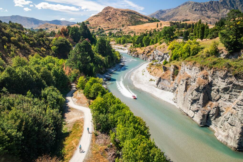 Shotover Gorge trail in NZ. Picture: Will Nelson