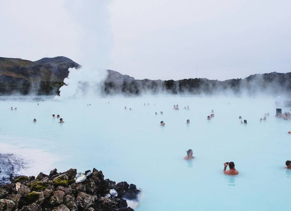 The Blue Lagoon in Iceland.