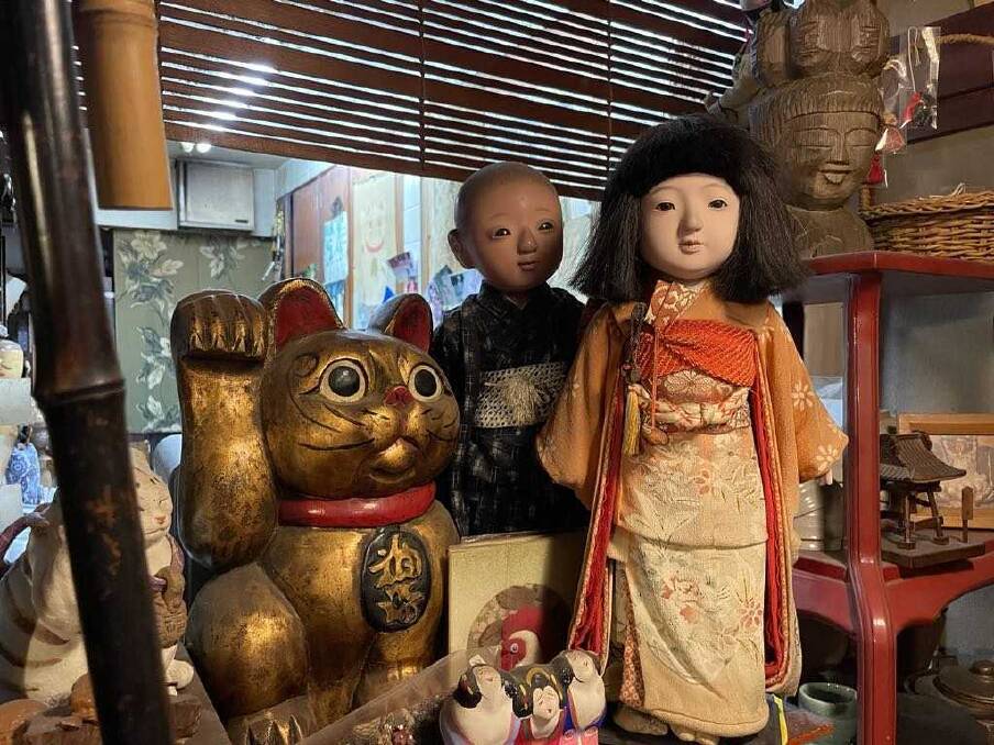 Vintage kimonos Kyoto. Picture: Sarah Falson