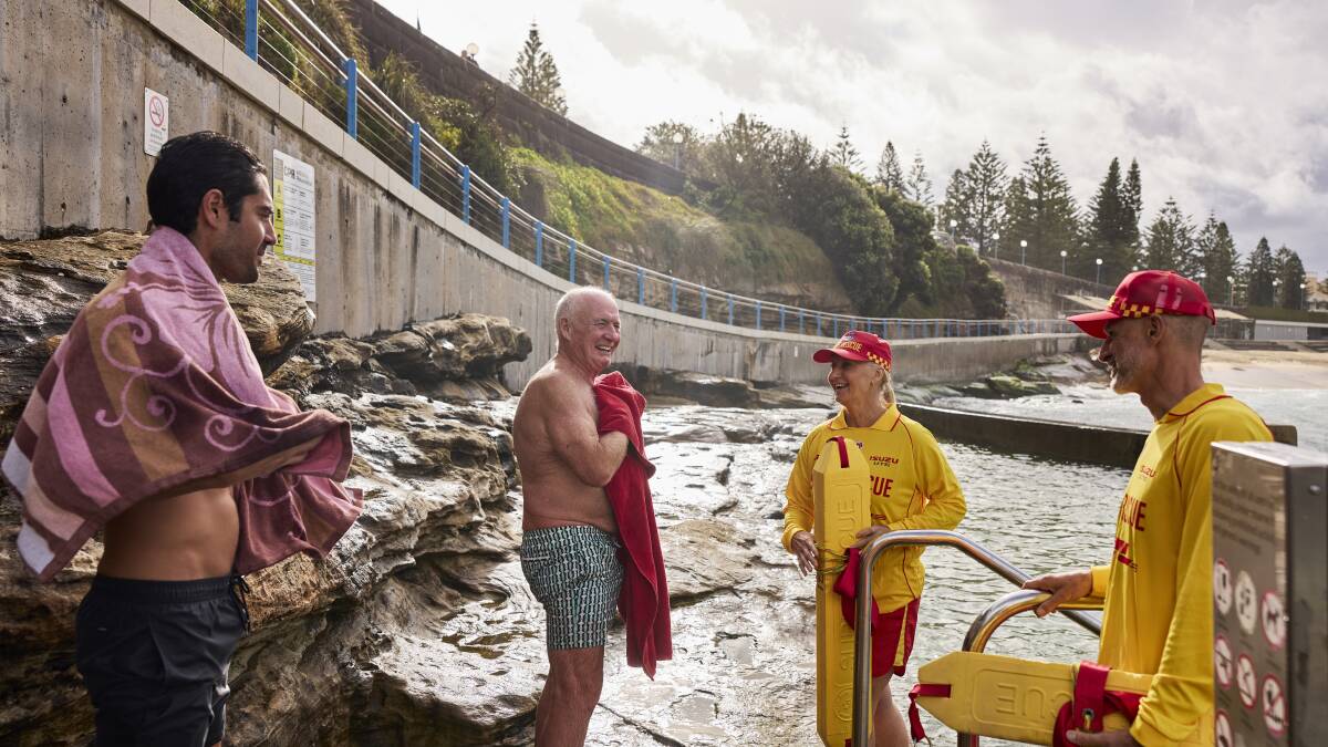 Rick Stein with Coogee Surf Life Saving Club. Rick Stein with Coogee Surf Life Saving Club.