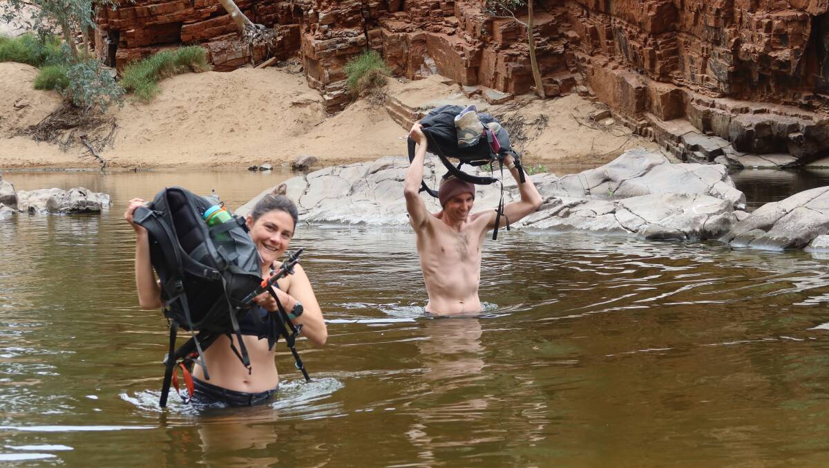 A water crossing. A water crossing.