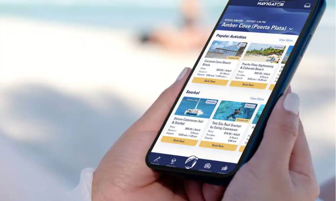 Holland America Line's excellent Navigator app. 