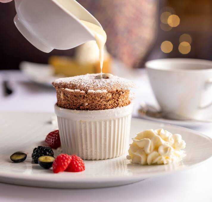 Dessert is served.