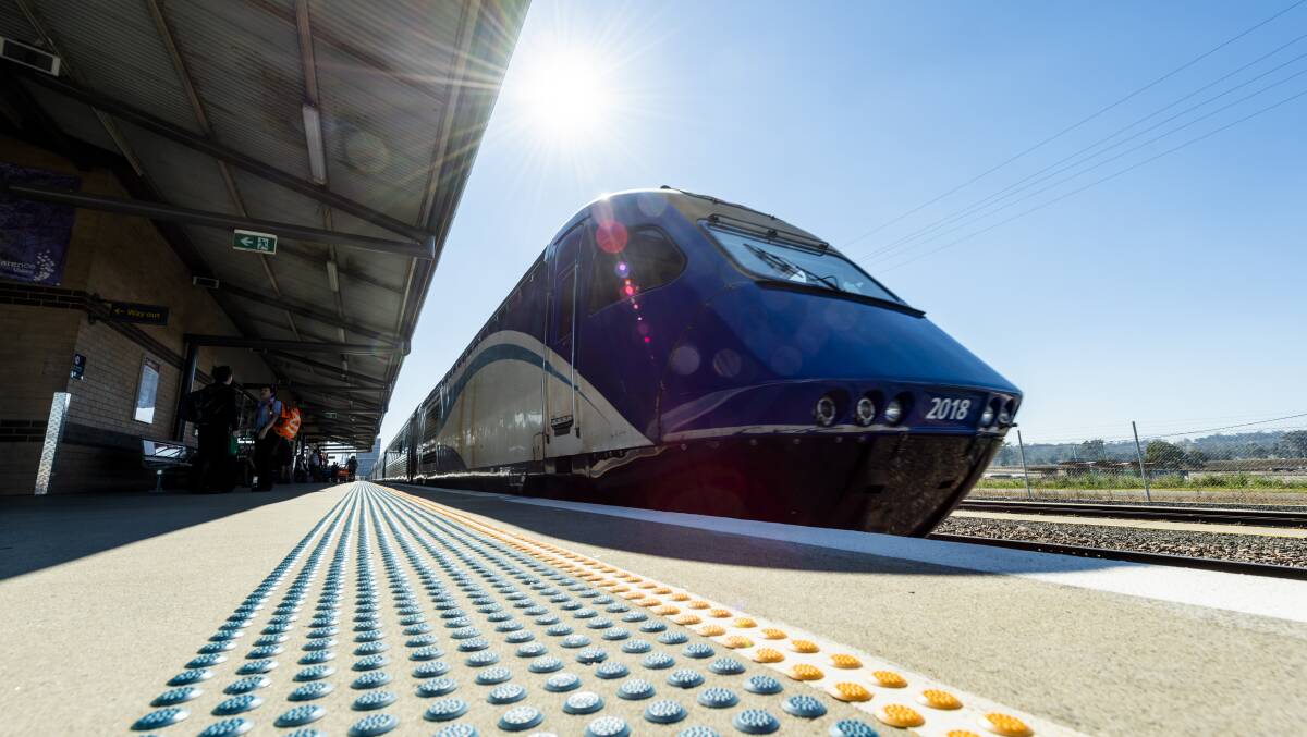 The Melbourne-Sydney train.