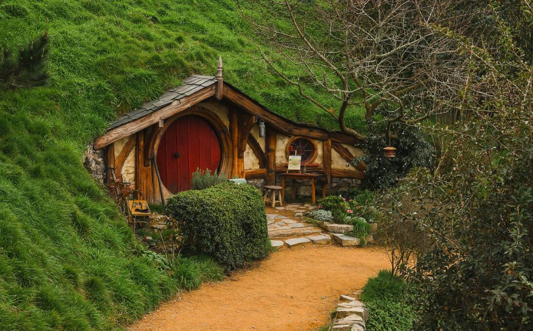 Hobbiton Movie Set in New Zealand.