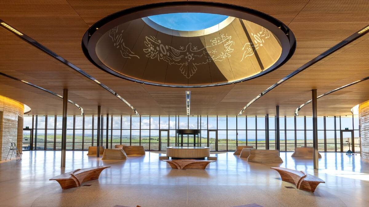 Inside the Keerray Woorroong Visitor Centre. Picture supplied Inside the Keerray Woorroong Visitor Centre. Picture supplied