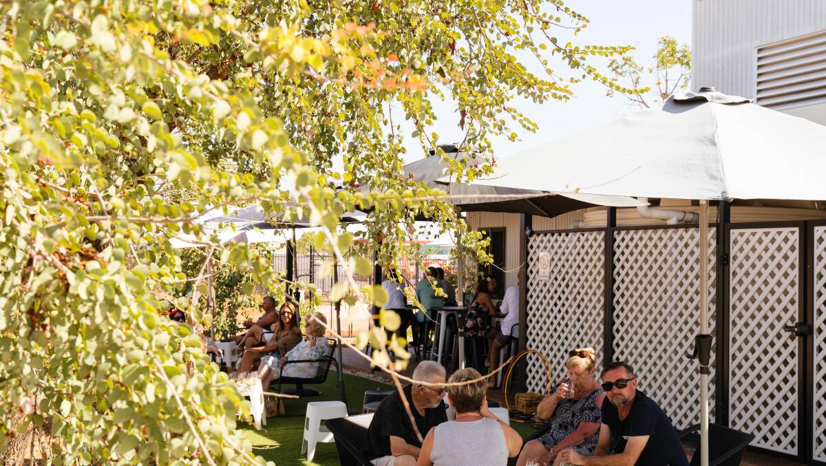 The courtyard at Moontide Distillery. The courtyard at Moontide Distillery.