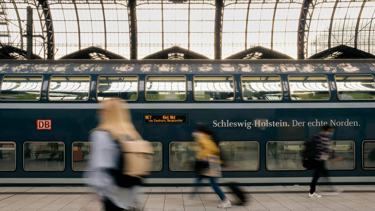 A train run by Deutsche Bahn at Kiel Central Station in Germany. Picture Alexander Bagno/Unsplash