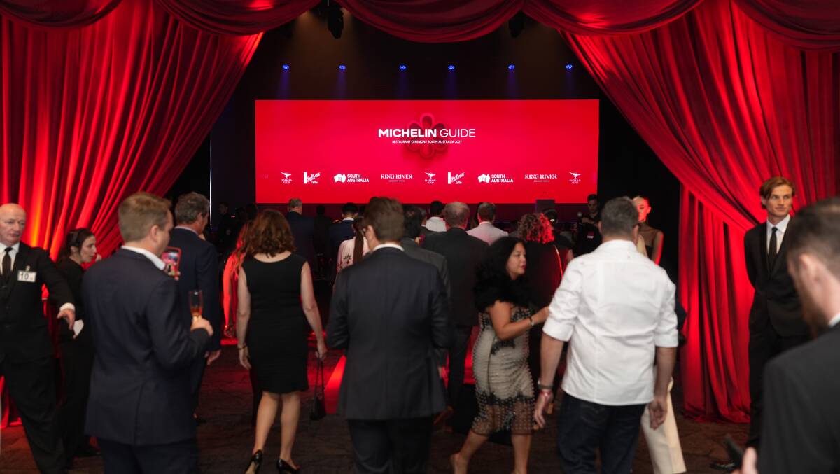 Guests arrive at the inaugural Michelin ceremony in Adelaide. Picture supplied