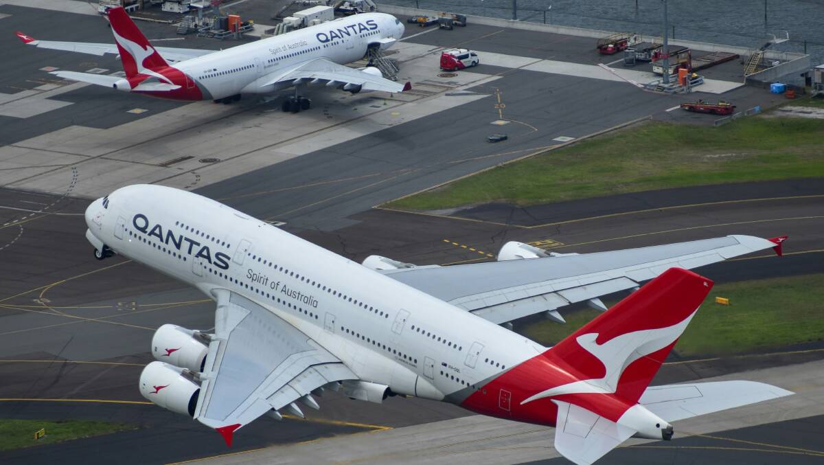Qantas' Airbus A380-800 aircraft on a runway. Picture Unsplash