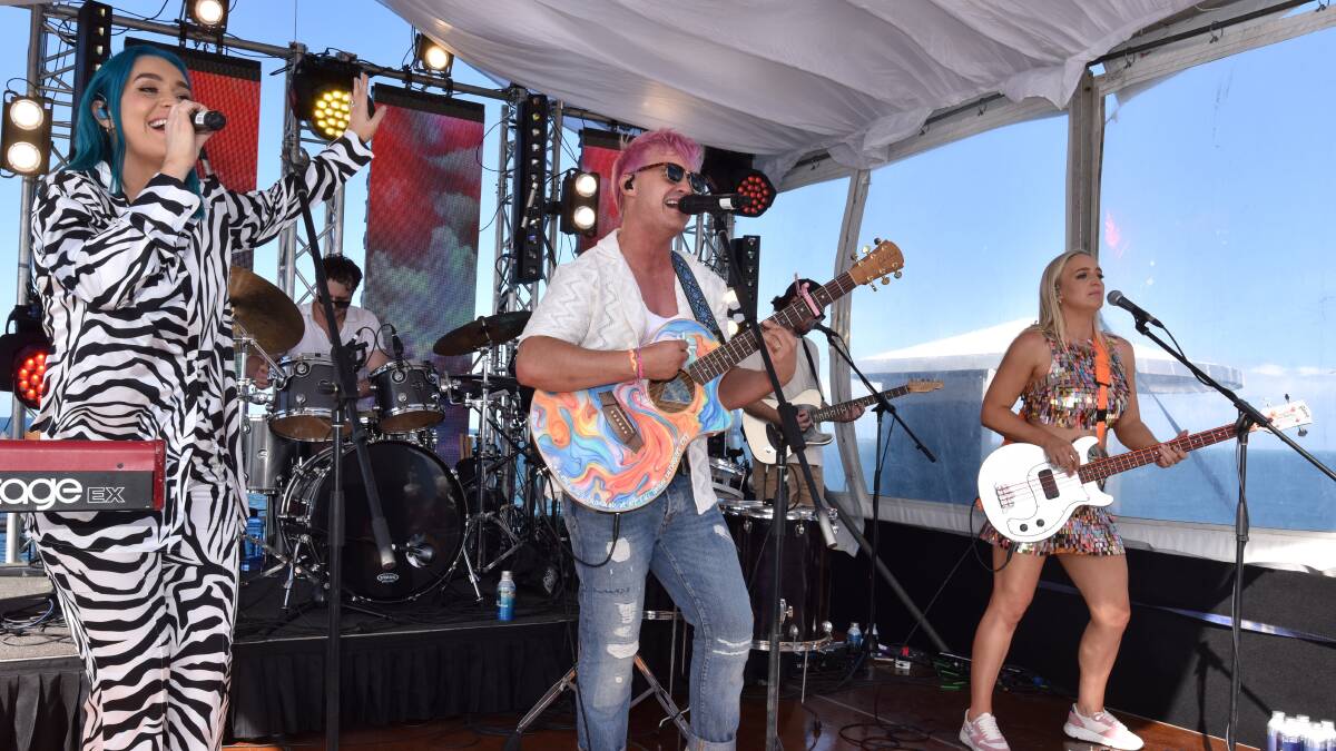 Australian band Sheppard closed the floating music festival. Picture supplied Australian band Sheppard closed the floating music festival. Picture supplied