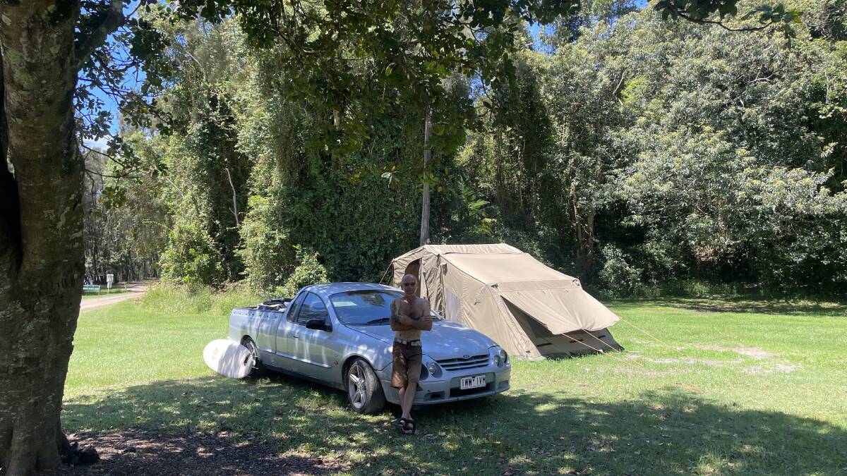 Adam Borg camped at free campsites in Victoria, NSW and Queensland. Picture supplied Adam Borg camped at free campsites in Victoria, NSW and Queensland. Picture supplied