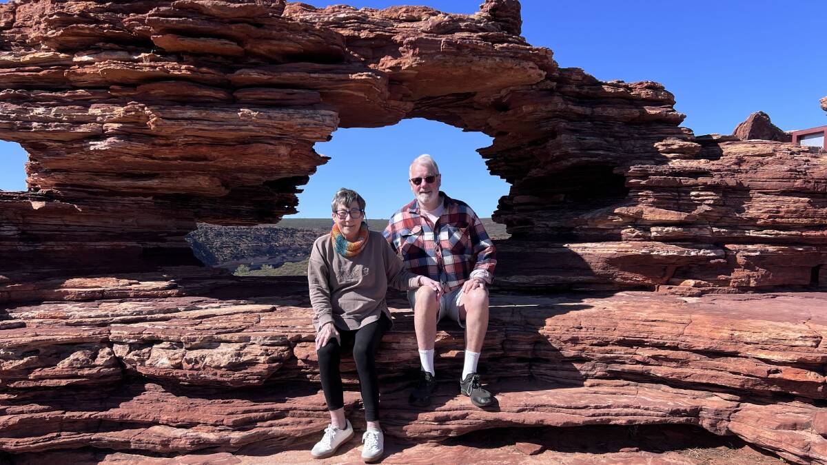 Michelle and Patrick White in Western Australia's Kalbarri National Park. Picture supplied
