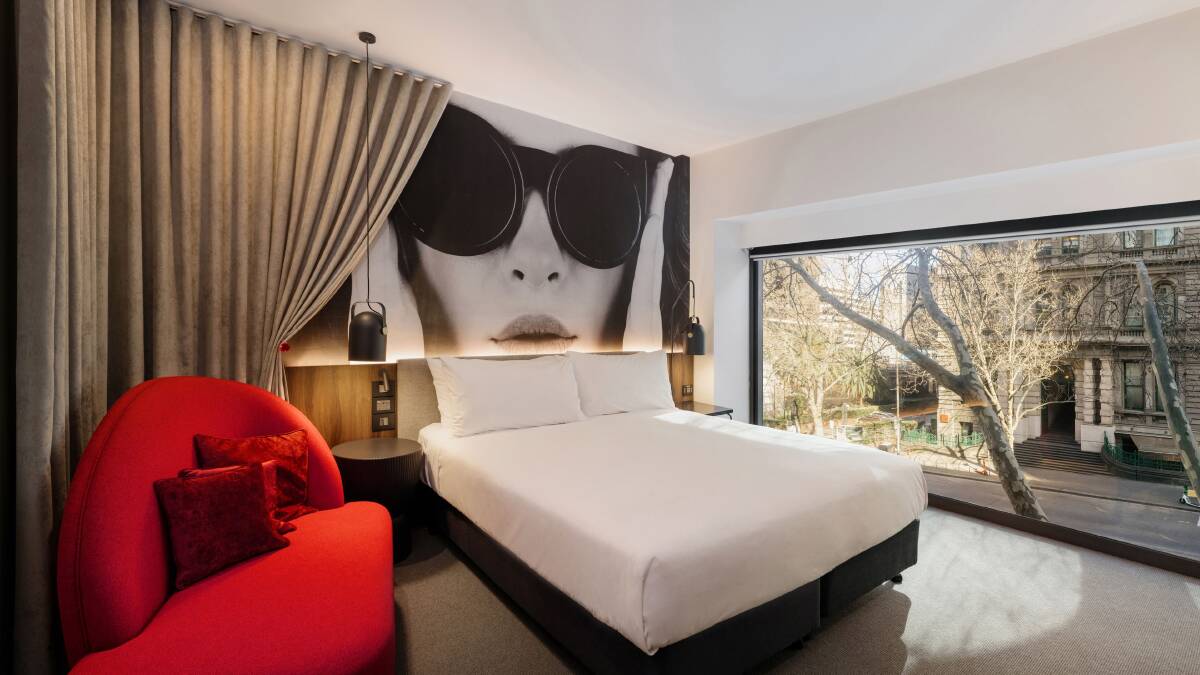 Dog-friendly room at Hotel Indigo Melbourne on Flinders'. Picture supplied