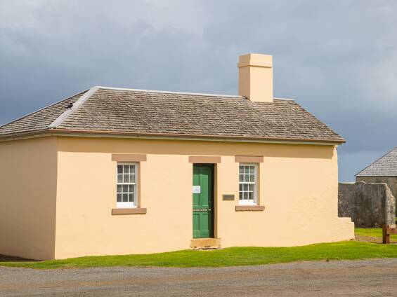 Royal Engineers Office, a historic building in Kingston, Norfolk Island, that now serves as a visitor information centre. Picture supplied
