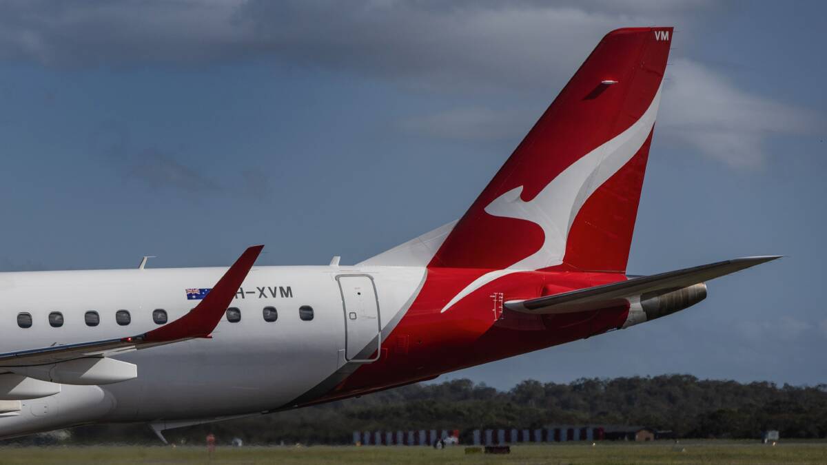 Qantas plane on a runway. Picture by Marina Neil Qantas plane on a runway. Picture by Marina Neil