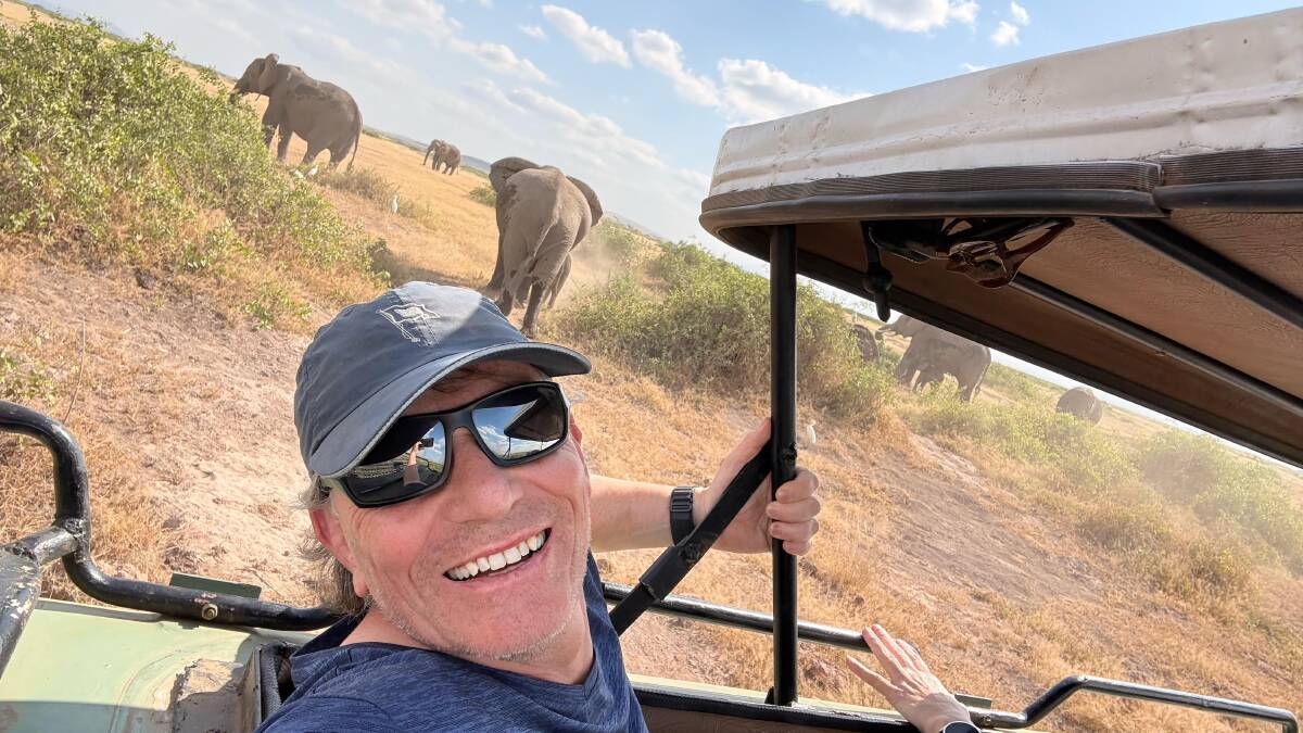 Max Phelps on an African safari. Picture supplied Max Phelps on an African safari. Picture supplied