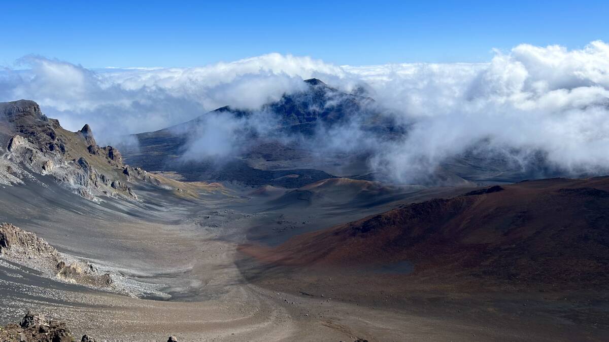 Views at the Haleakala Visitor Centre. 