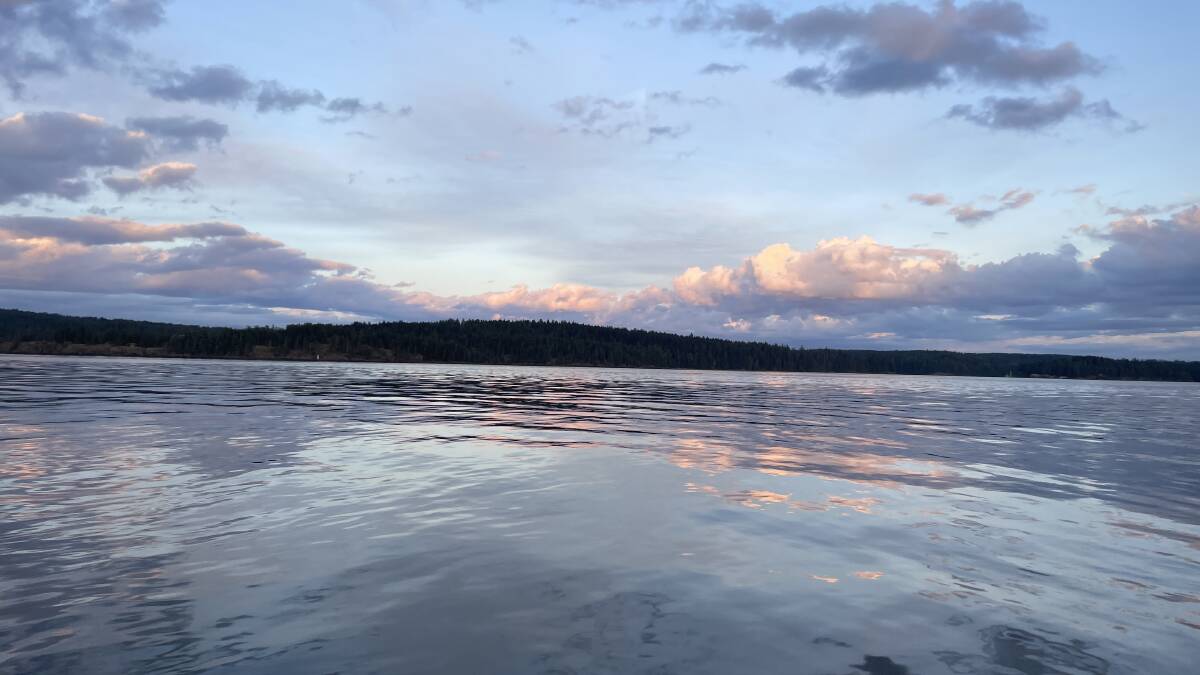 Sunset over the Inside Passage. Picture by Lucy Arundell