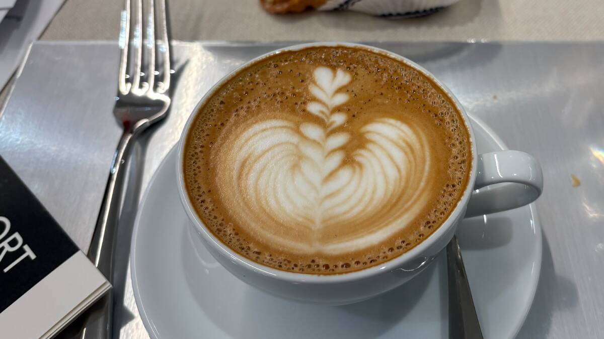Flat white coffee from Stitch coffee. Picture by Carla Mascarenhas