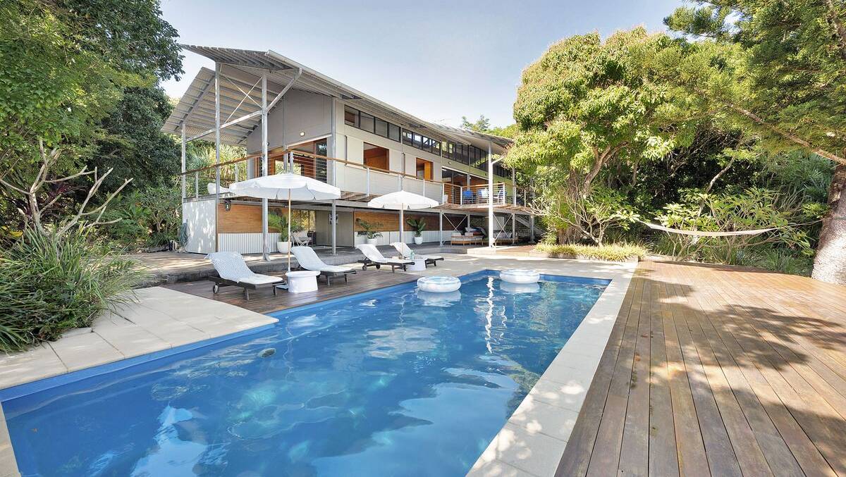 The main house on the island was designed by architect Tone Wheeler. 