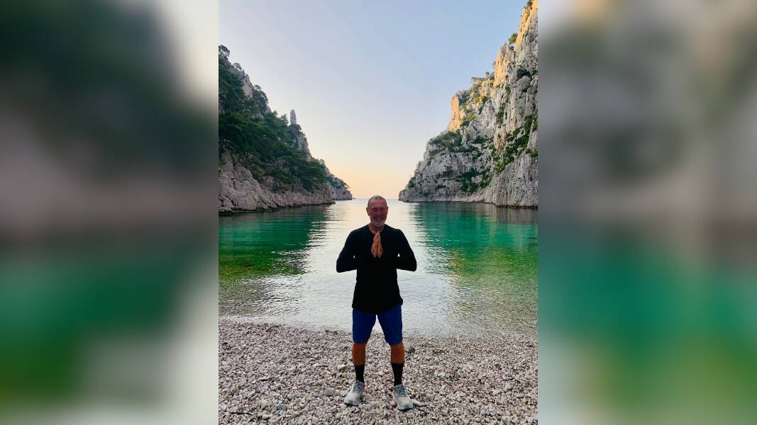 Rex, 80, exploring the Calanques near Cassis during his 80th birthday trip. Picture: supplied Rex, 80, exploring the Calanques near Cassis during his 80th birthday trip. Picture: supplied