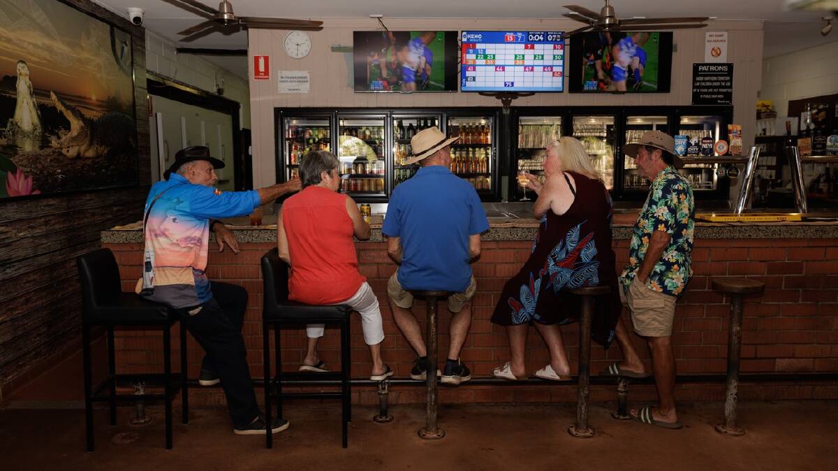Punters enjoying a drink at the famed Humpty Doo Hotel. Picture supplied