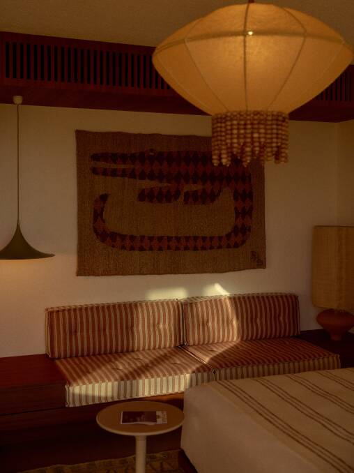 The rooms have a '70s vibe. Picture by Sean Fennessy