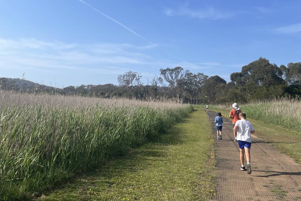 We tried the Pambula's "Panboola Wetlands" parkrun. The wetlands are built on the town's old racecourse. Picture: Megan Doherty We tried the Pambula's "Panboola Wetlands" parkrun. The wetlands are built on the town's old racecourse. Picture: Megan Doherty