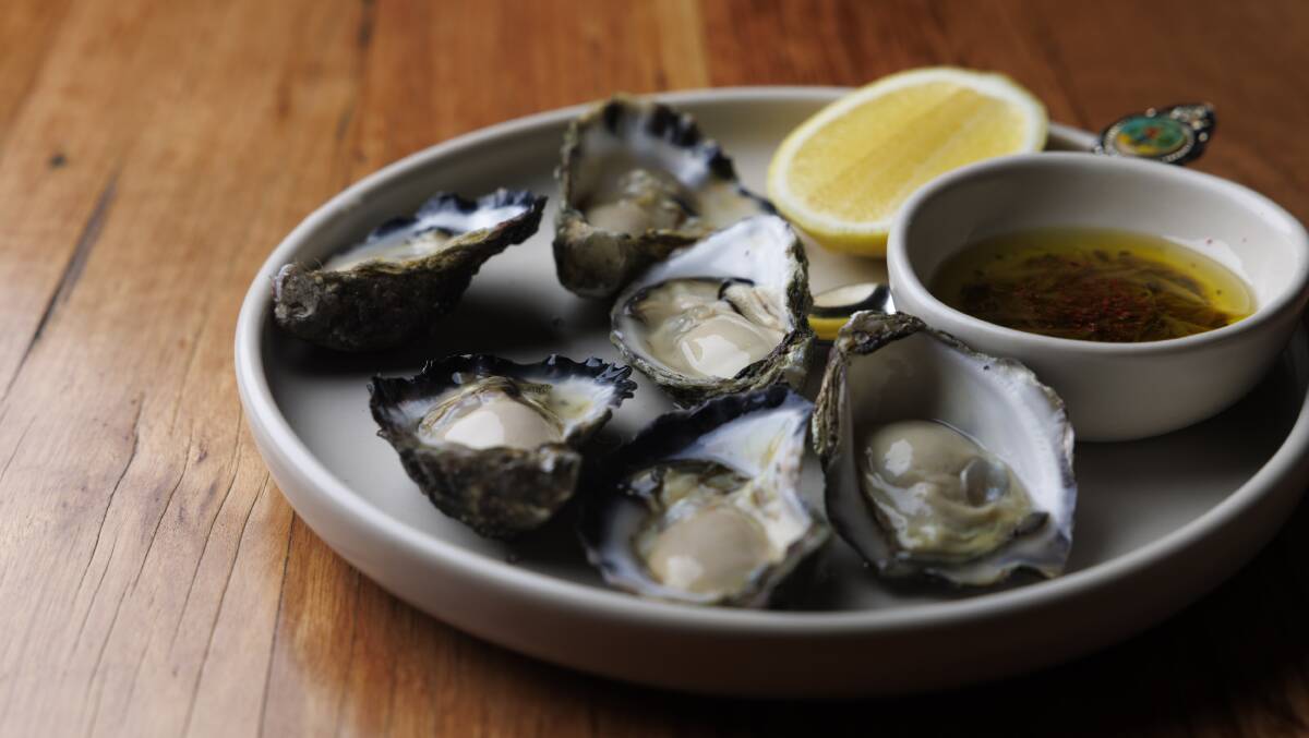 Merimbula oysters.