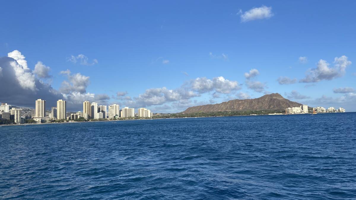 Waikiki Beach and Diamond Head.