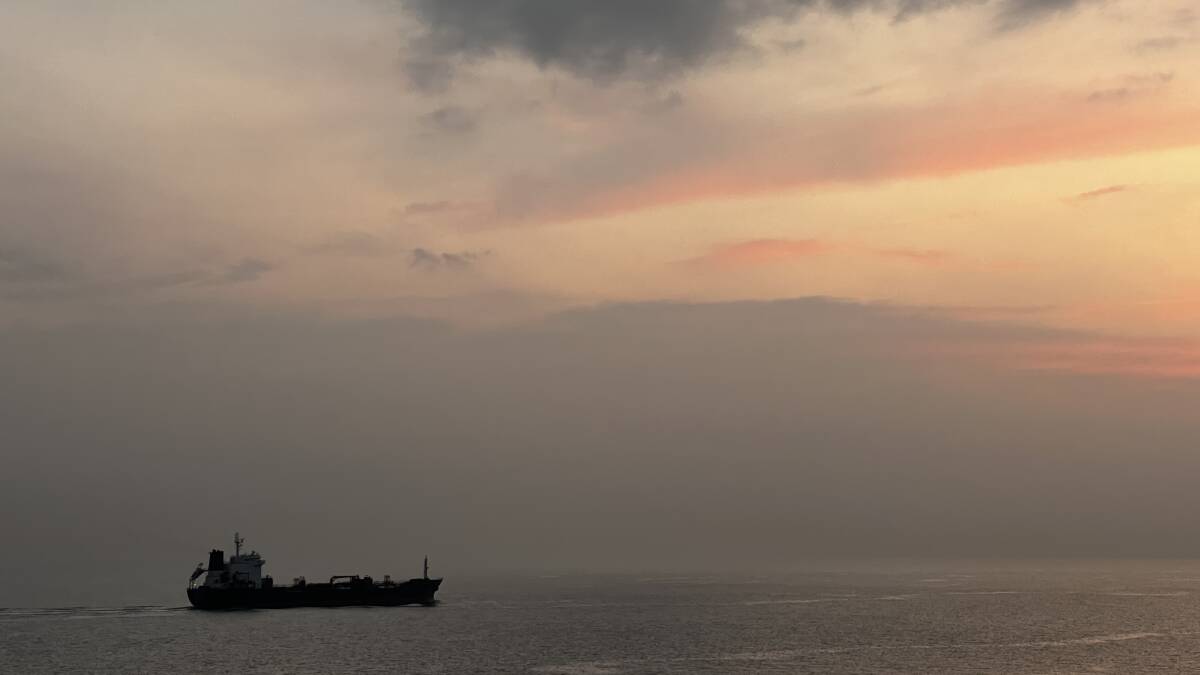 A coastal trader plies the Java Sea. Picture: John Hanscombe