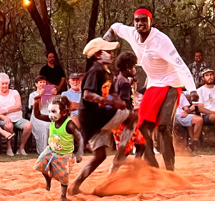 Traditional dance at the launch of the Taste of Kakadu festival. Picture: John Hanscombe Traditional dance at the launch of the Taste of Kakadu festival. Picture: John Hanscombe