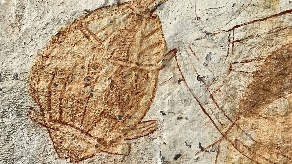 Ancient rock art in Ubirr. Ancient rock art in Ubirr.