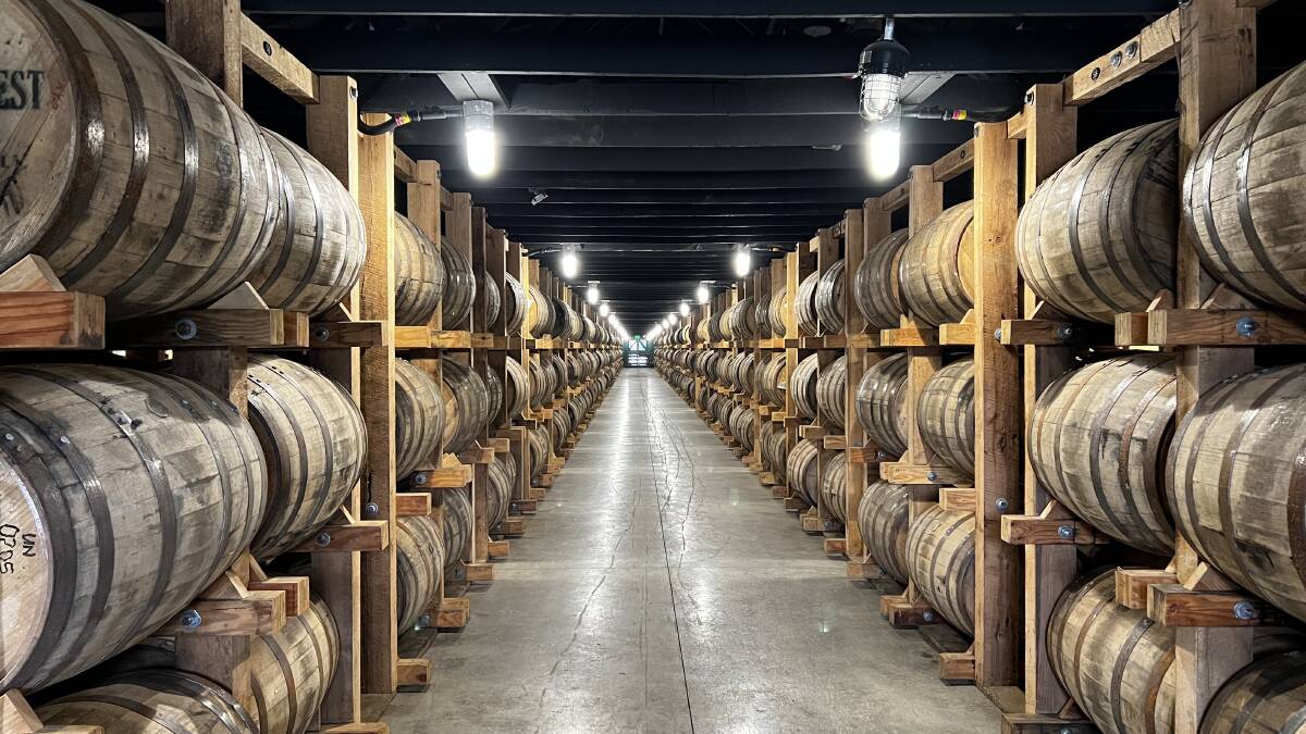 The barrel house at the Nearest Green Distillery in Shelbyville. Picture: John Hanscombe The barrel house at the Nearest Green Distillery in Shelbyville. Picture: John Hanscombe