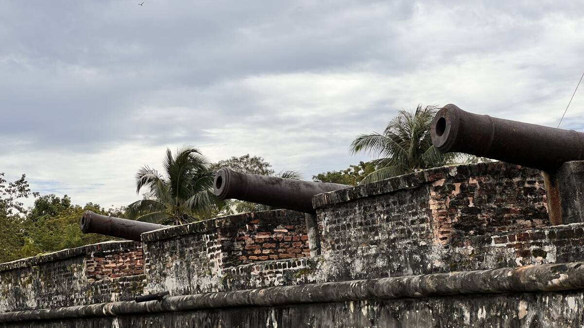 The cannons of Fort Cornwallis. Picture: John Hanscombe The cannons of Fort Cornwallis. Picture: John Hanscombe