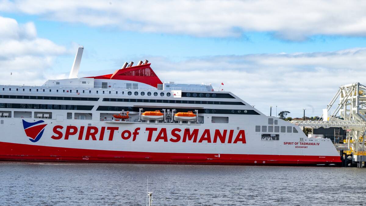 Spirit of Tasmania IV berthed at East Devonport for the first time on August 23. Picture by Paul Scambler Spirit of Tasmania IV berthed at East Devonport for the first time on August 23. Picture by Paul Scambler